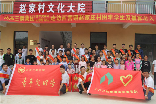 best365足球官网集团青年文明号开展结对帮扶困难学生及孤寡老人活动