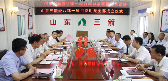 探索党建新模式 支部建到项目部――best365足球官网集团首个项目临时党支部揭牌成立